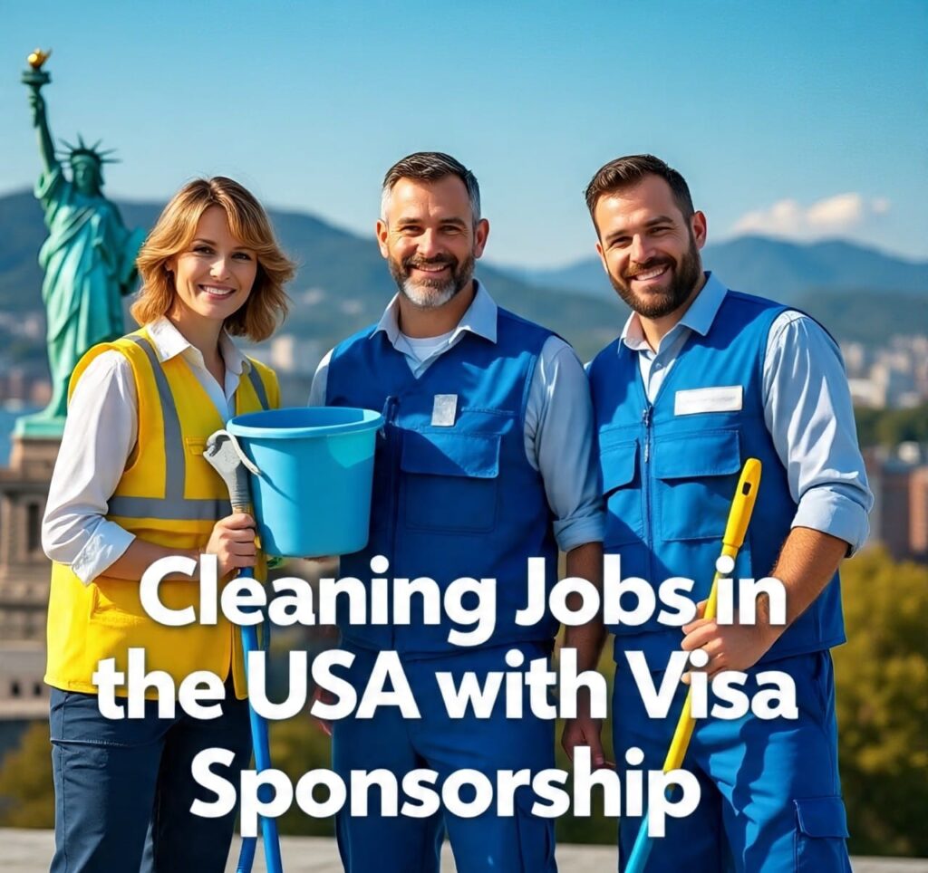 Cleaner working in office – USA cleaning jobs 2025